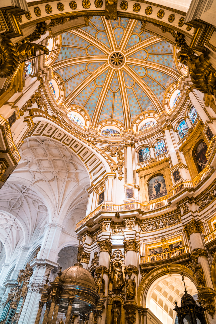 the cupula at Granada Cathedral, Andalucia, Spain
