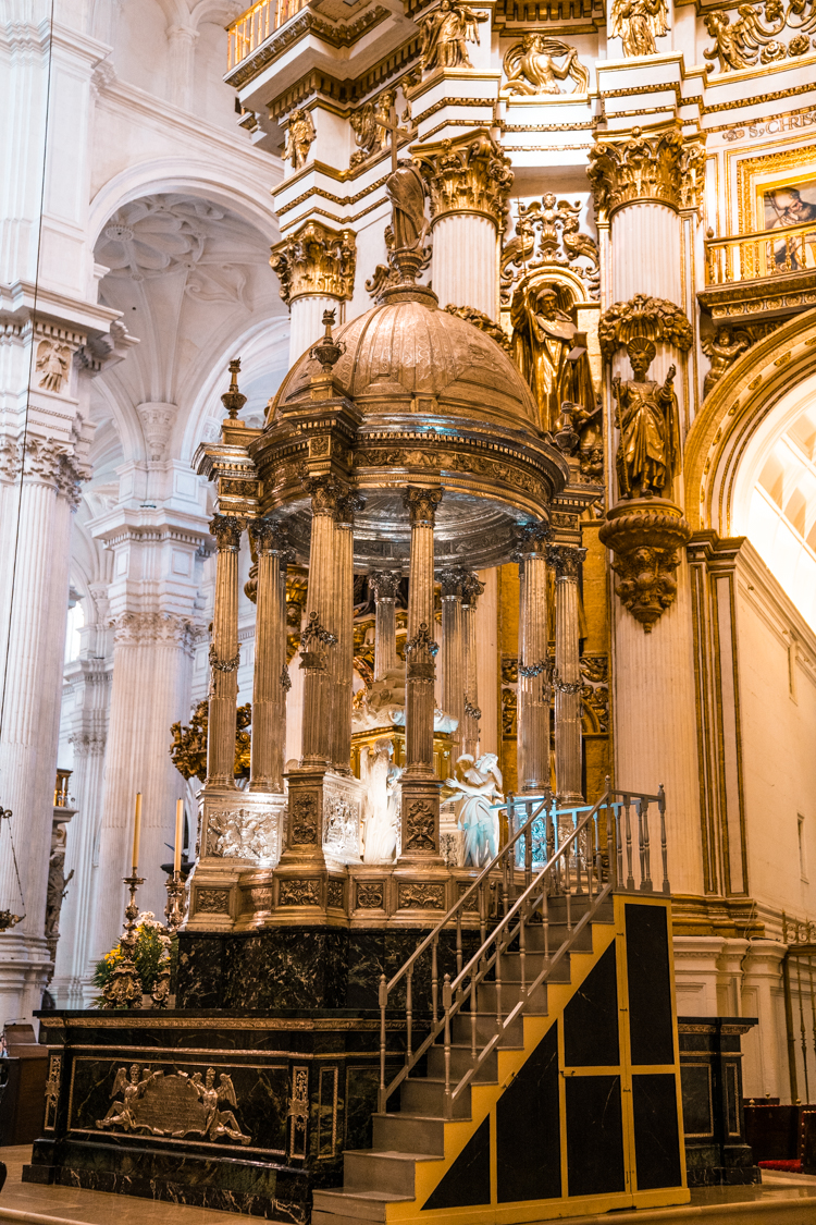 inside Granada Cathedral, Andalucia, Spain