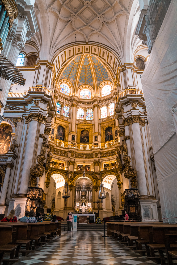 main altar at Granada Cathedral, Andalucia, Spain