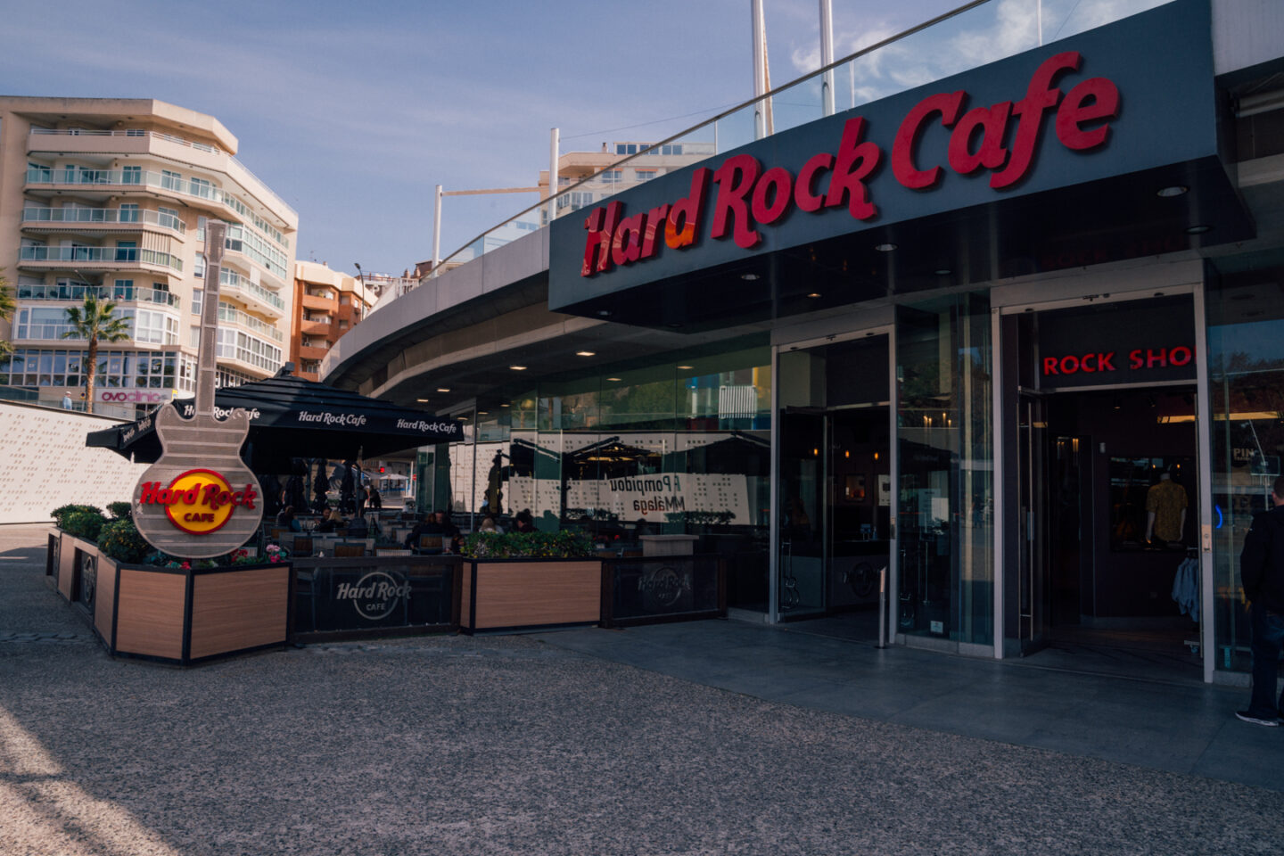 hard rock cafe in Malaga, Spain
