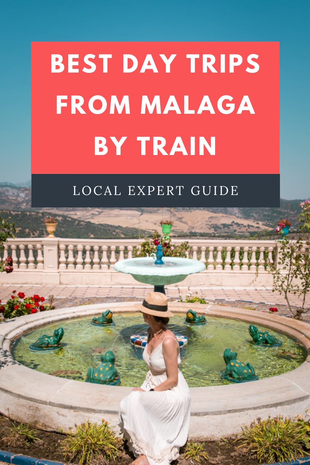 pinterest image for an article about best day trips from malaga by train