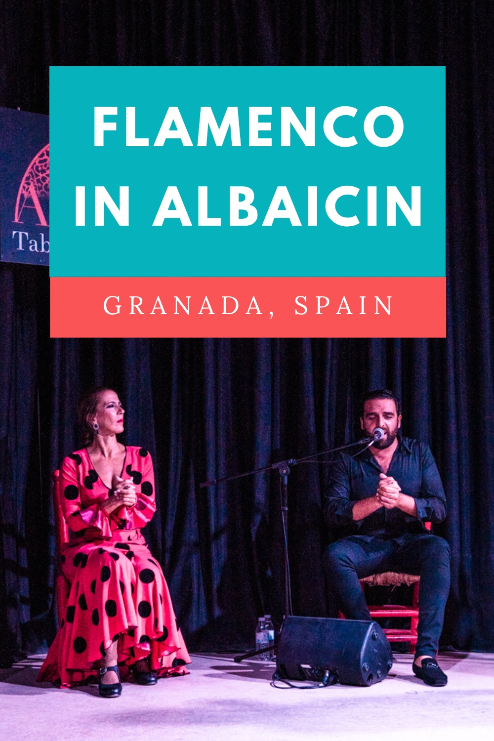 pinterest save image for flamenco shows in Albaicin, Granada