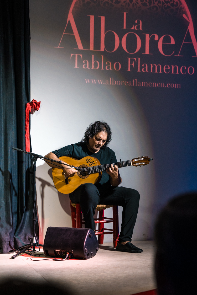 tablao flamenco at la alborea, granada, spain