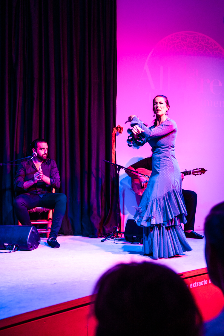 tablao flamenco at la alborea, granada, spain