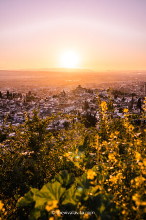 granada sunset in southern spain