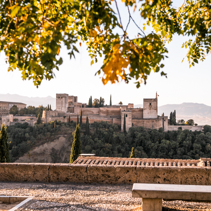 views of Alhambra in Granada, Spain