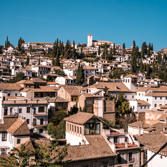 views of Albaicin in Granada, Spain