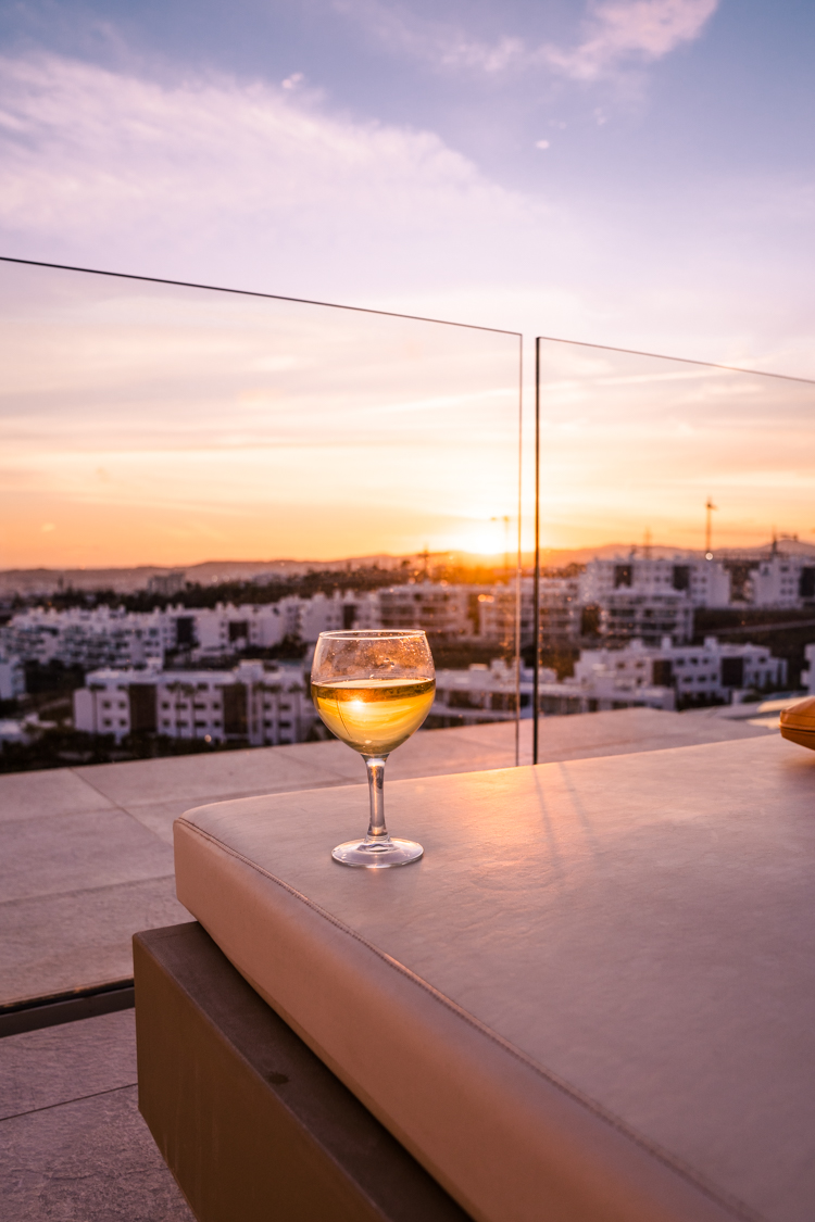 rooftop terrace in suite at Higueron Hotel curio collection Hilton in fuengirola, Spain