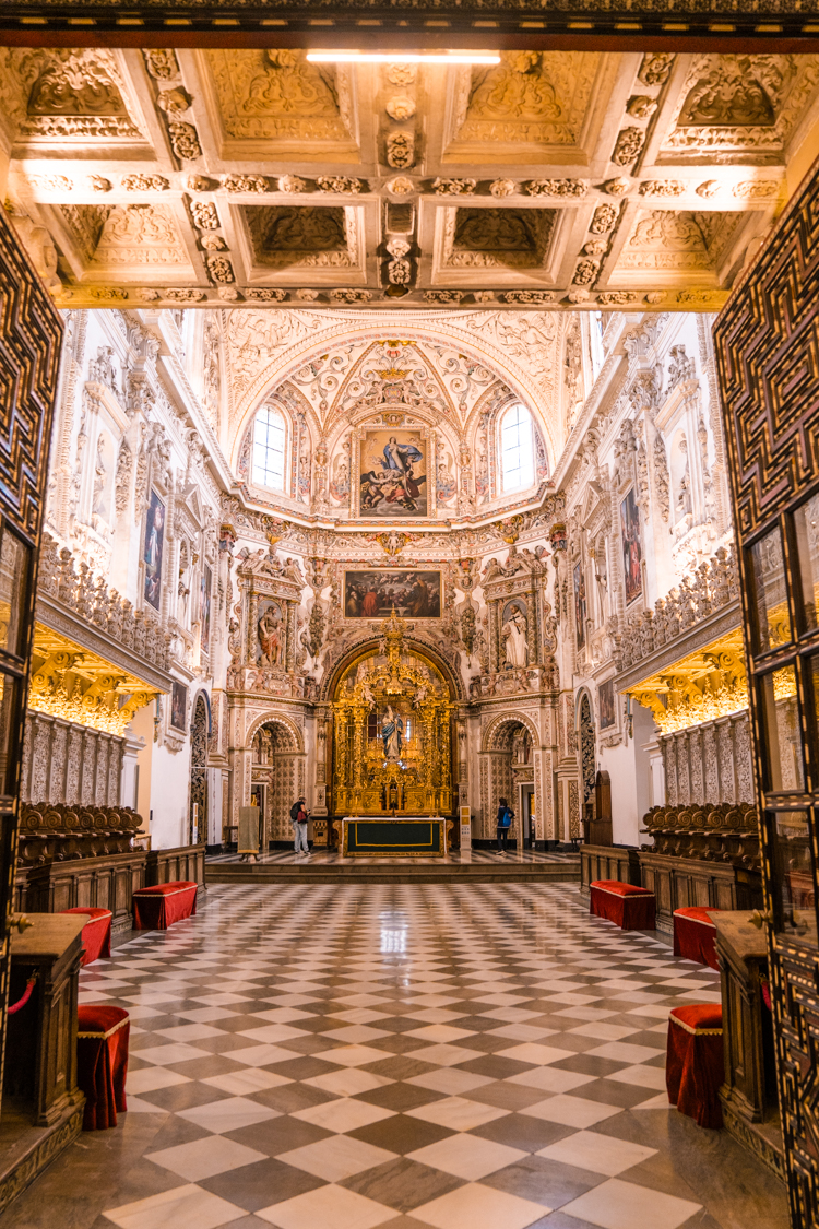 the church at La Cartuja Monastery in Granada, Southern Spain