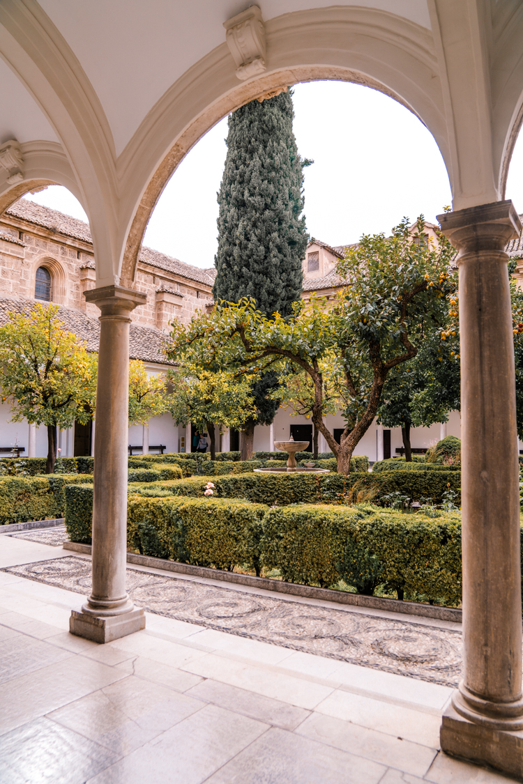 the cloister to La Cartuja Monastery in Granada, Southern Spain