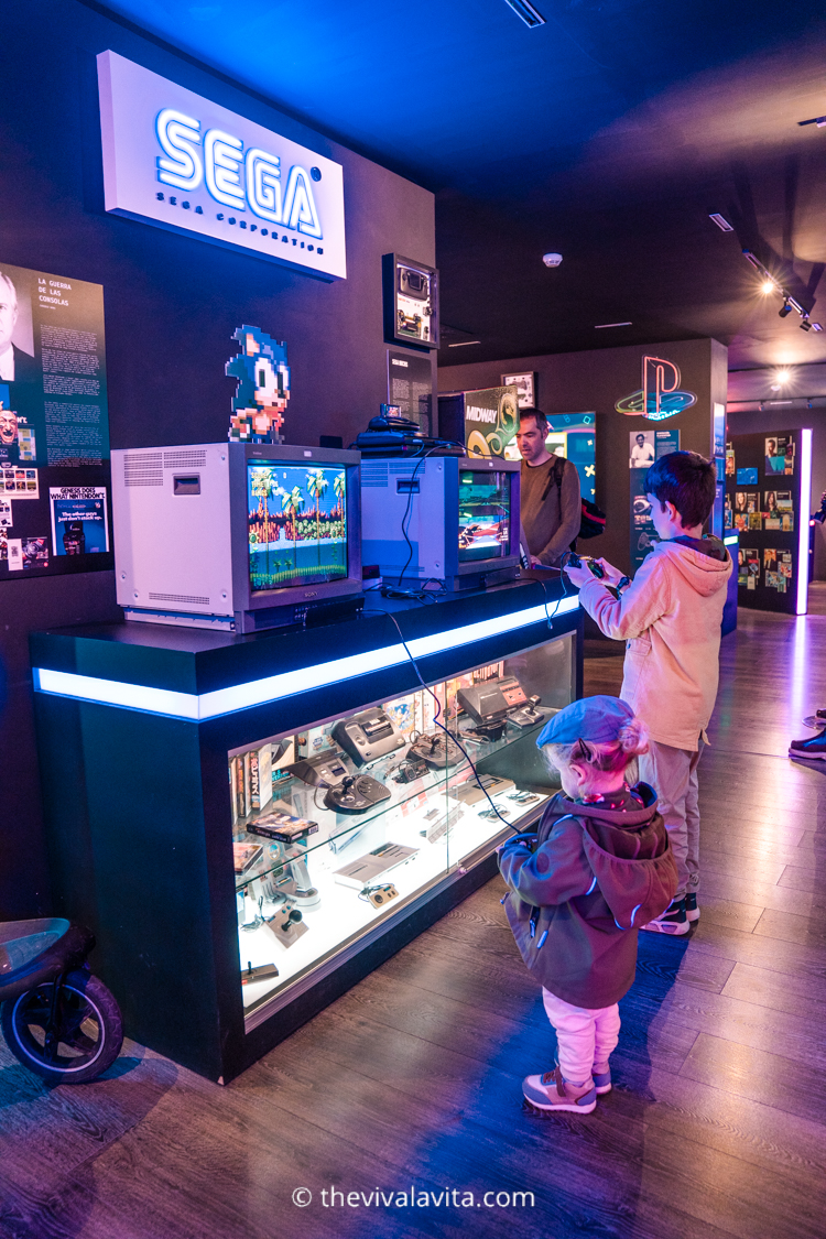 inside the gaming museum of Malaga