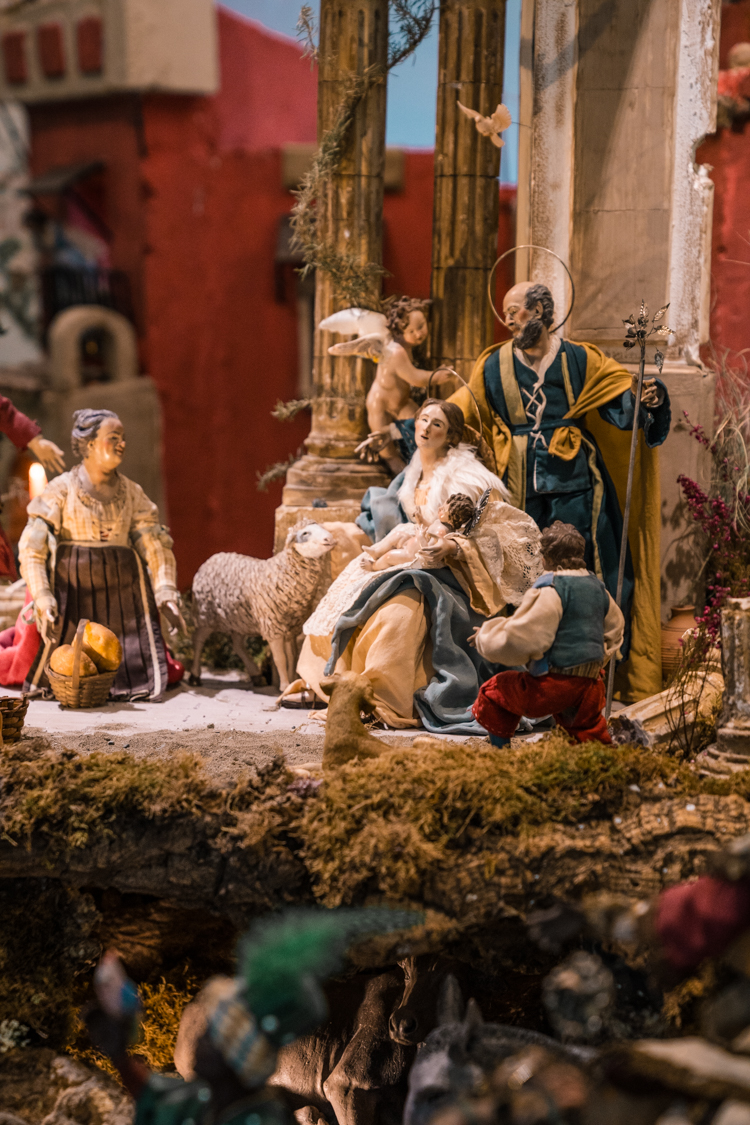 Nativity scene closeup.
