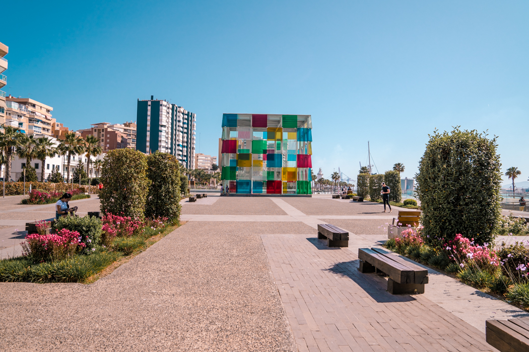Centre Pompidou in Muelle Uno, Malaga, Spain
