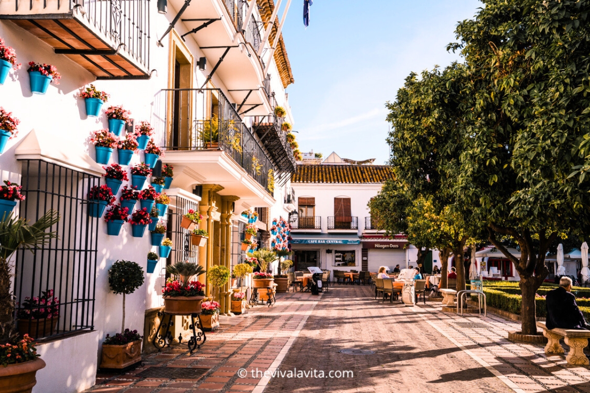 Plaza de Los Naranjos in Marbella old town, Costa del Sol