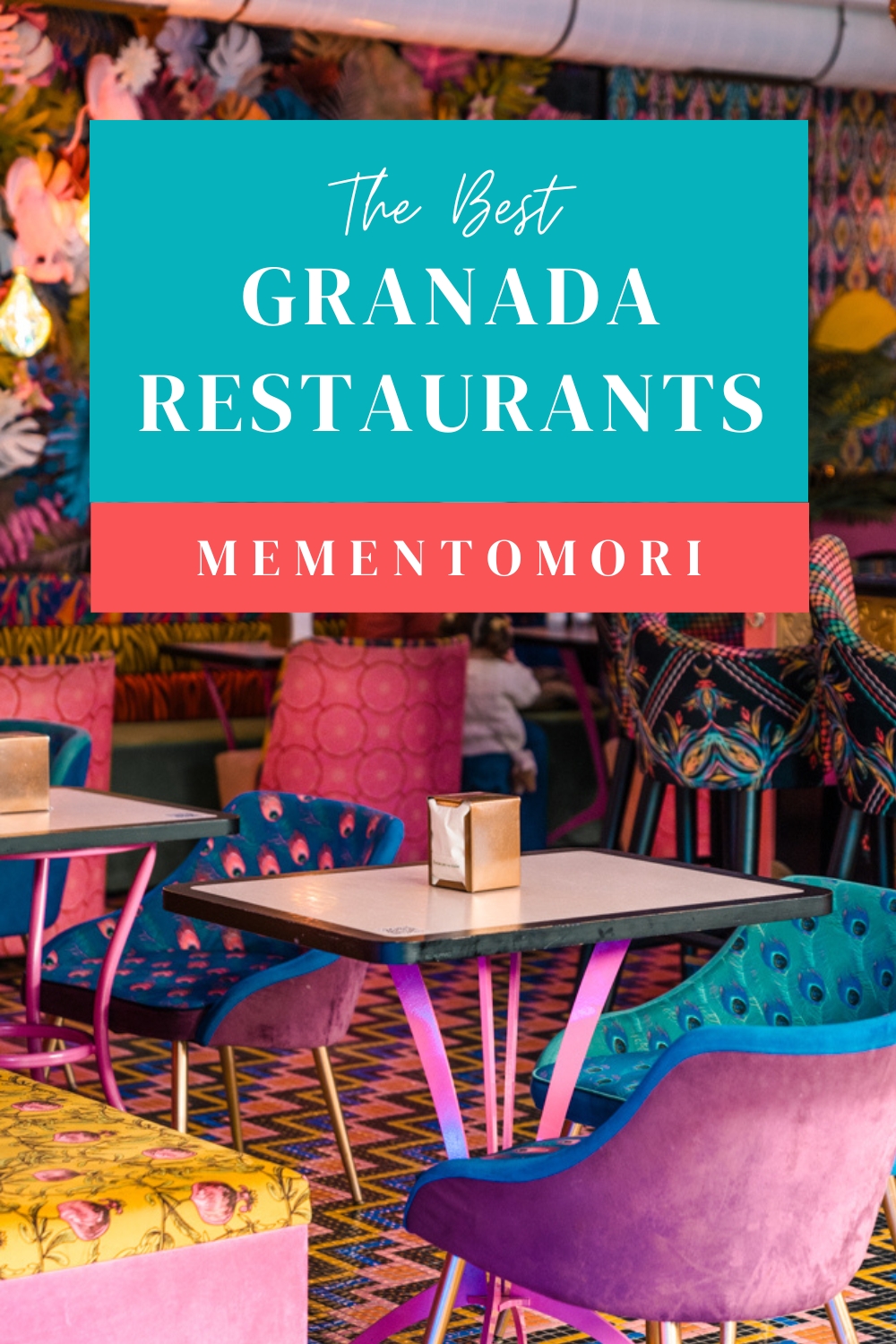 pin image for restaurants in Granada to save for later