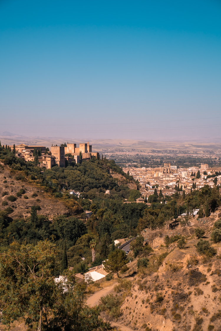 views of Alhambra from Sacromonte Abbey, Granada