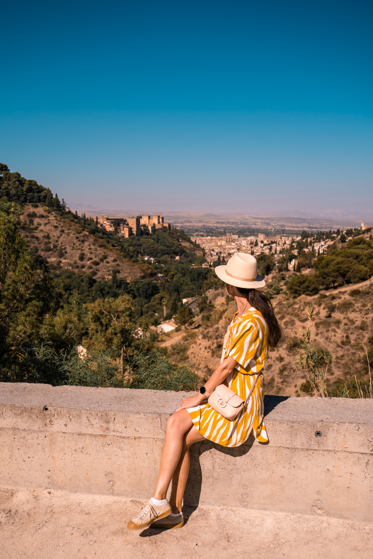 views from Sacromonte Abbey in Granada, Spain