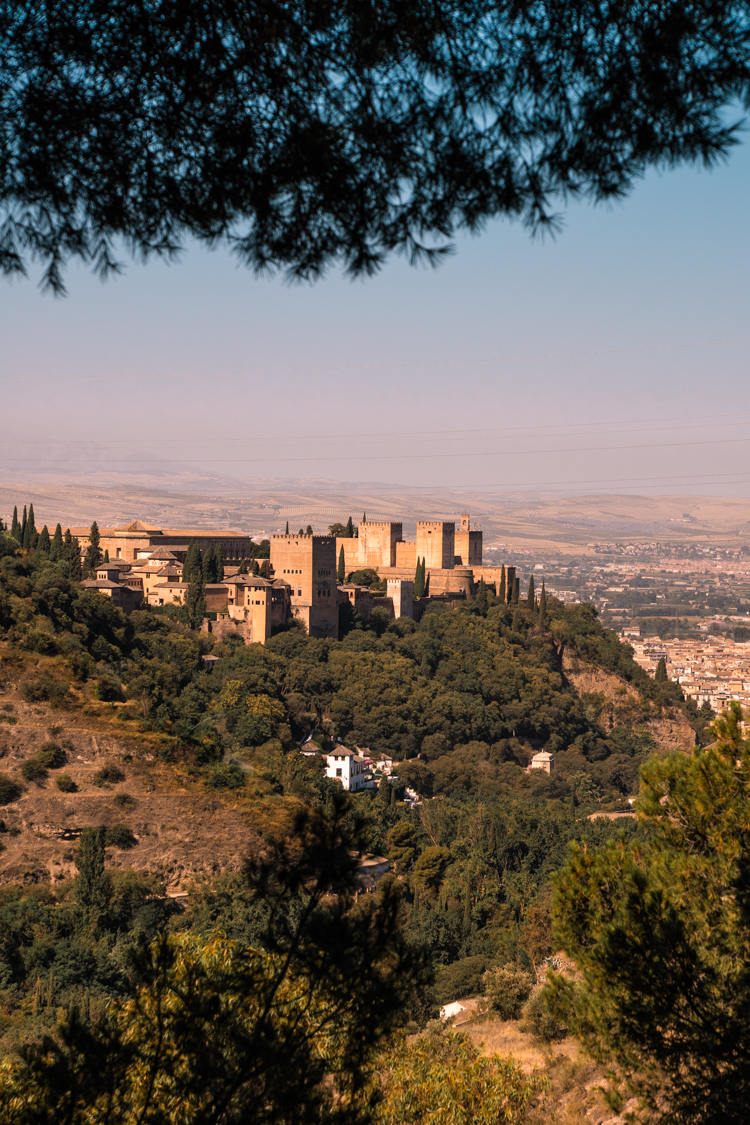 Alhambra views from Sacromonte Abbey