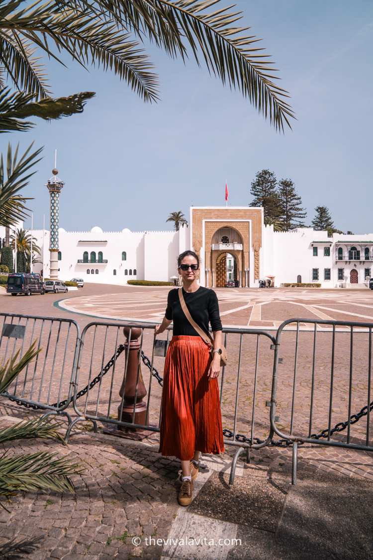 outside of the royal palace of tetouan, morocco