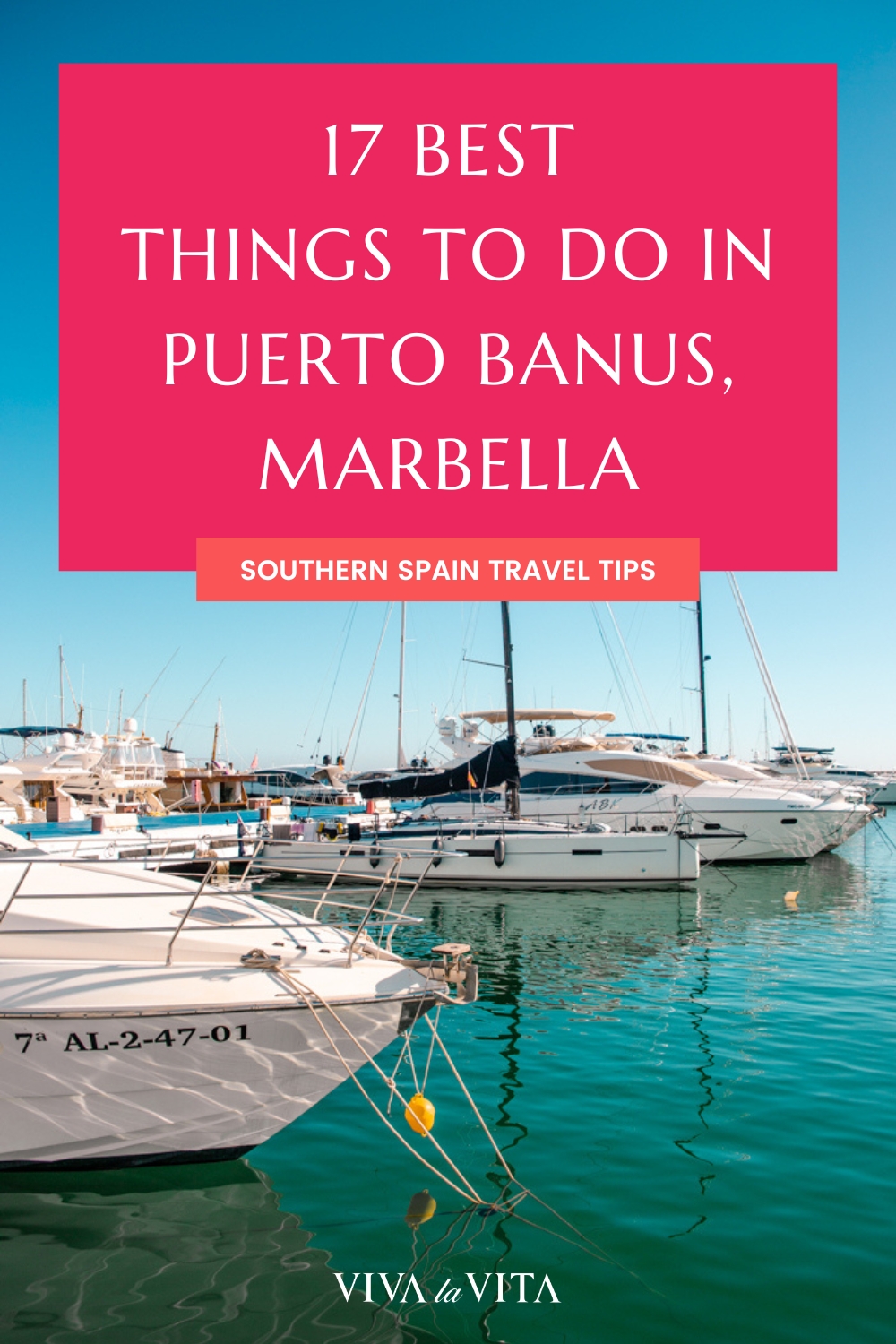 pin image for an article about best things to do in puerto banus, marbella